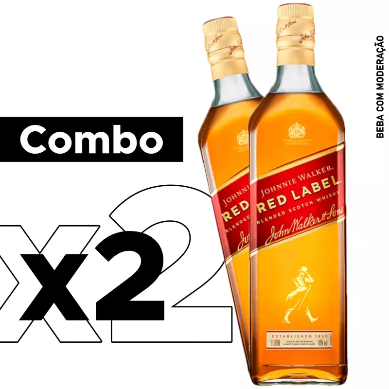 Combo x2 Whisky J.Walker Red Label