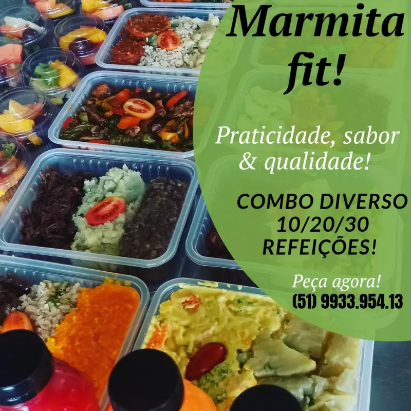 COMBO FIT 10 MARMITAS!
