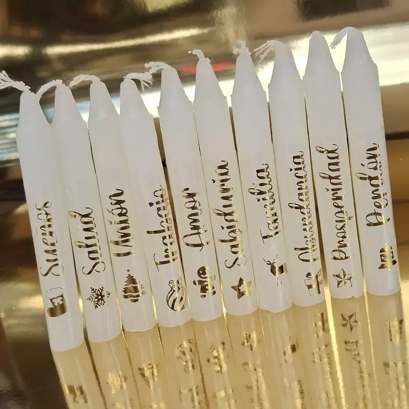 Velas 12cm pte x10 deseos