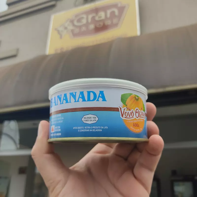 Bananada sem adição de açúcar