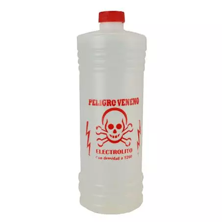 Acido para baterías de 1 litro.