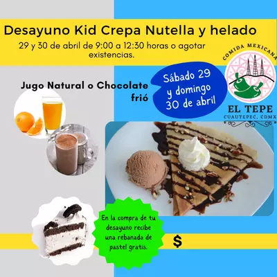 Desayuno Kid Crepa