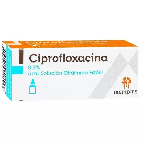 CIPROFLOXACINO 0.3% 5ML SOL. OFTALM
