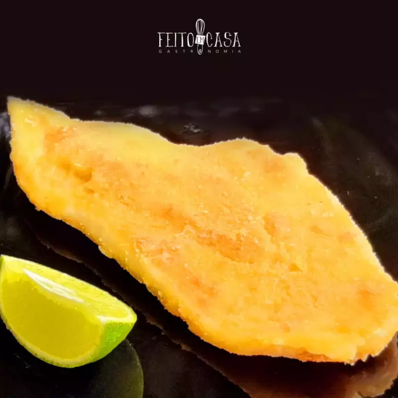 Linguado crocante no fubá