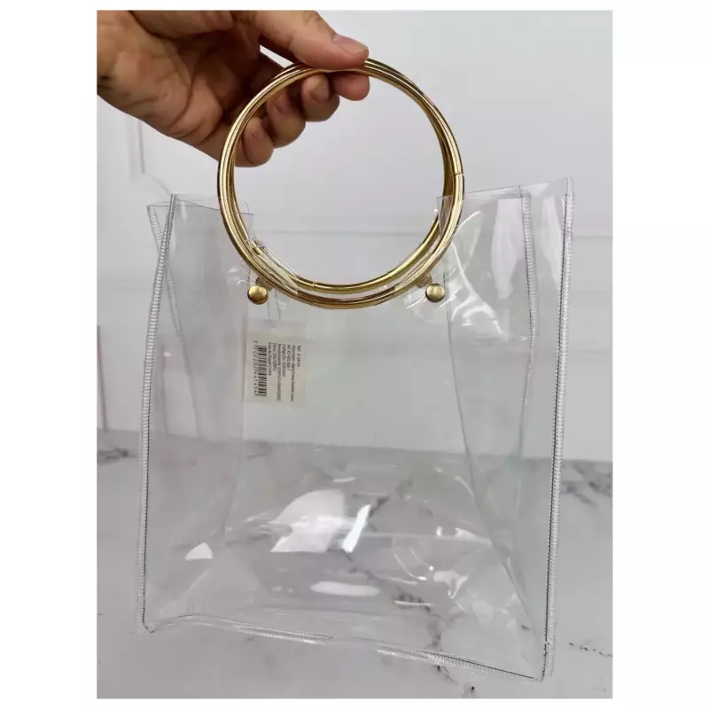 Bolsa vinilo aro metalico