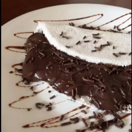 Tapioca de Brigadeiro.