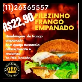 HAMBÚRGUER DE FRANGO