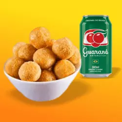 50 Bolinho De Queijo +1 Guaraná lata