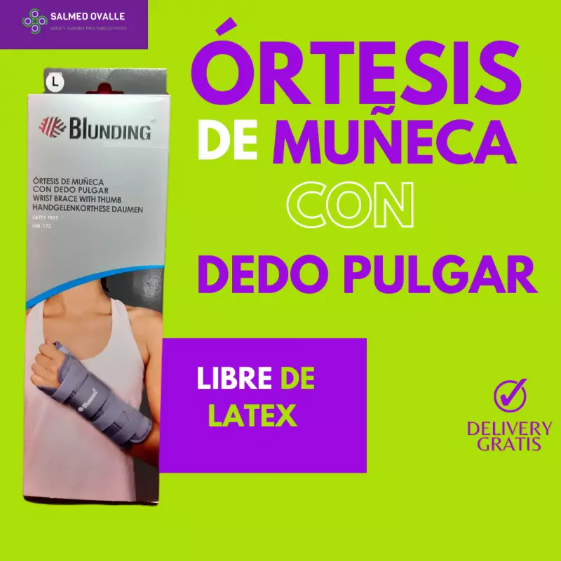 ÓRTESIS DE MUÑECA CON DEDO PULGAR