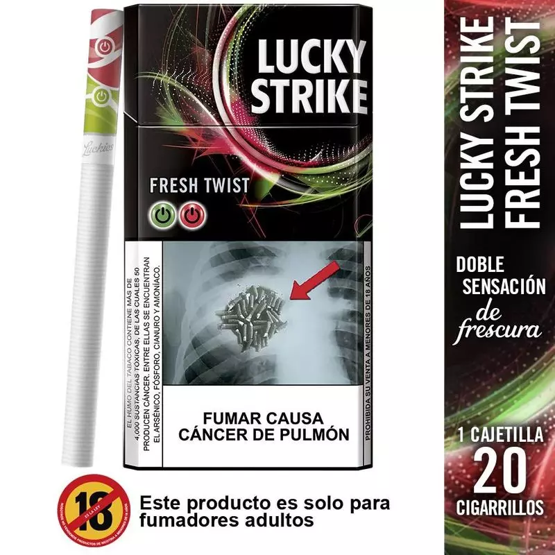 Lucky strike XL sandía 20 uni