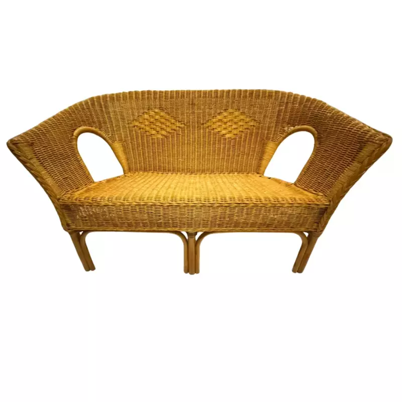 Sillón Ratán 2 cuerpos Fressia