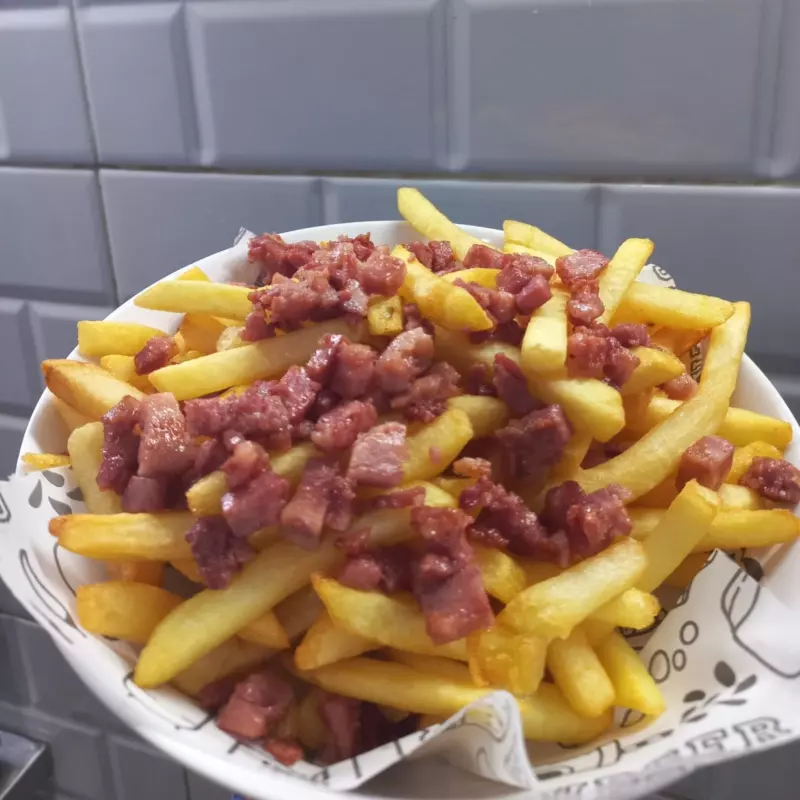 Batata frita + bacon
