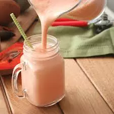 Jugo de zapote en leche