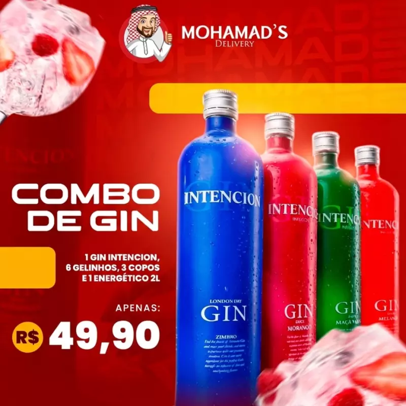 Combo Gin Intencion 900ml