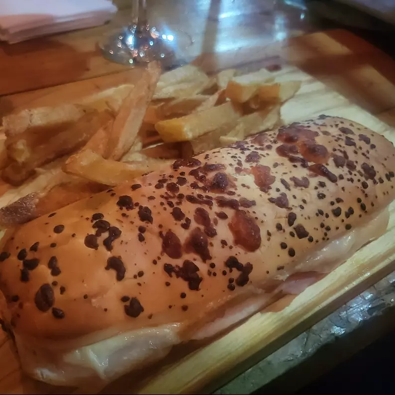 Sándwich Vegetariano con fritas