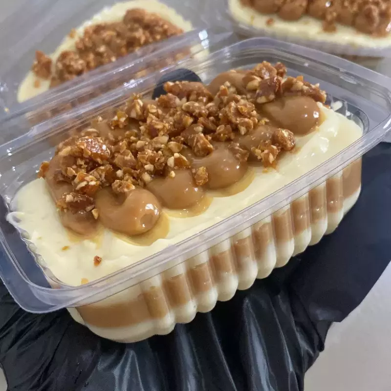 Pavê doce de leite crocante