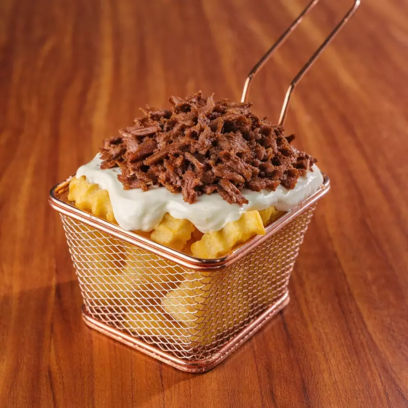 Batata creme cheese e costela