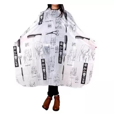 Capa de Peluqueria, Blanca y Negra