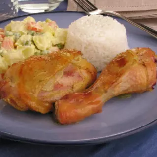 FRANGO ASSADO  BATATA ASSADA