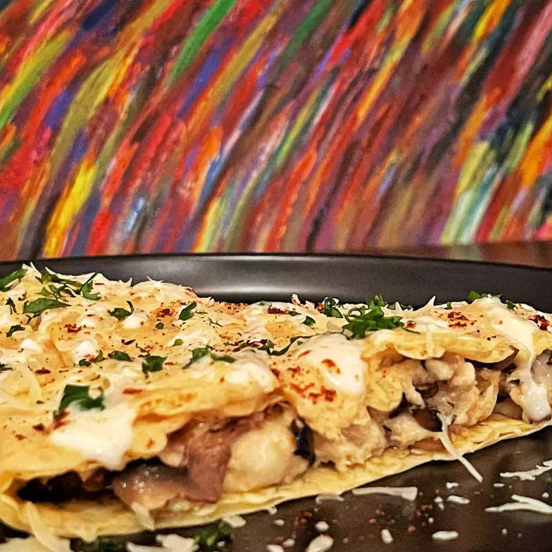 Crêpe de Pollo&Champiñones