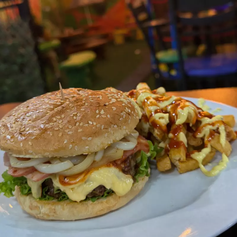 Hamburguesa especial carne o pollo