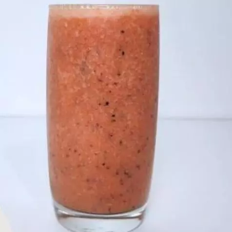 Suco natural morango c/ maracujá