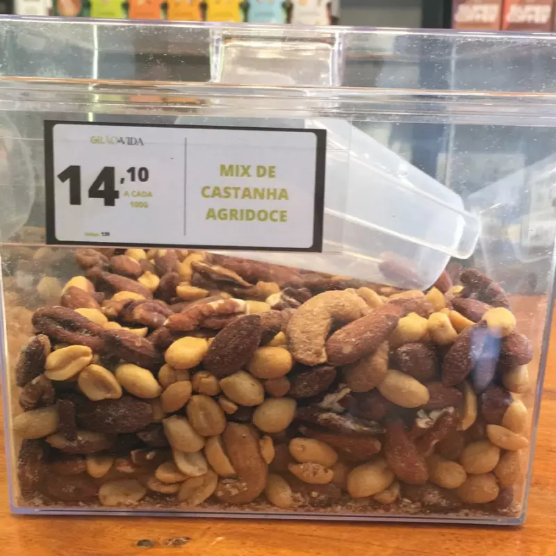 Mix de castanhas agridoce