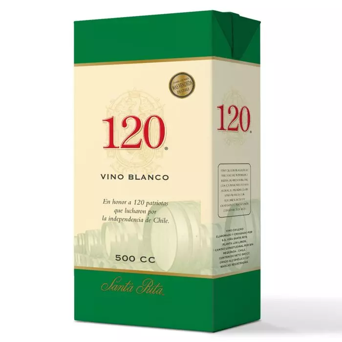 Vino 120 Tetra Blanco 12° 500 CC