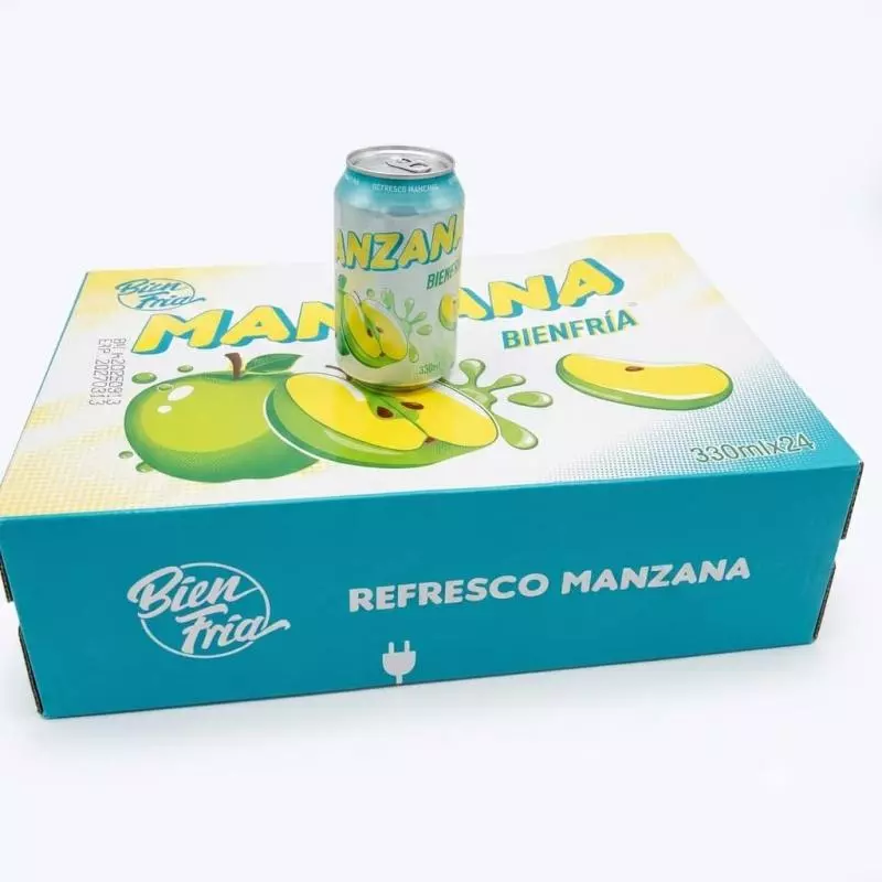 Caja de refresco de manzana 24u