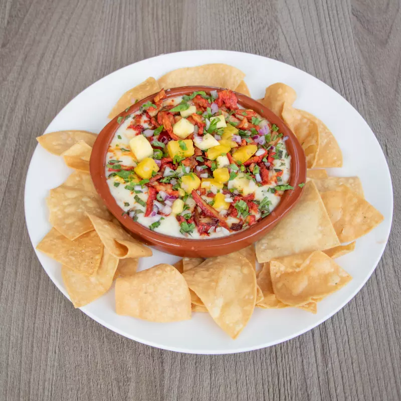 Queso fundido Al Pastor