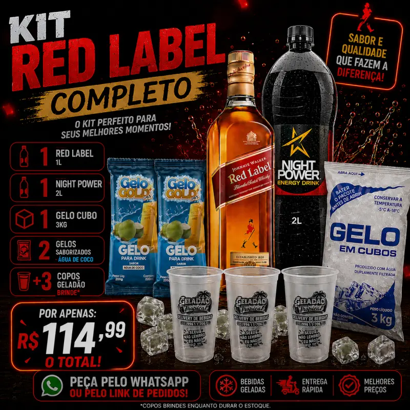 KIT PROMO Red Label 1L