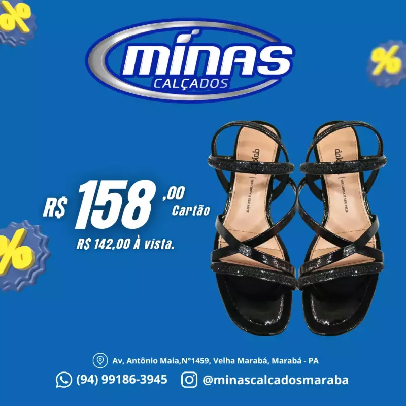 Sandália Preta RF:9021