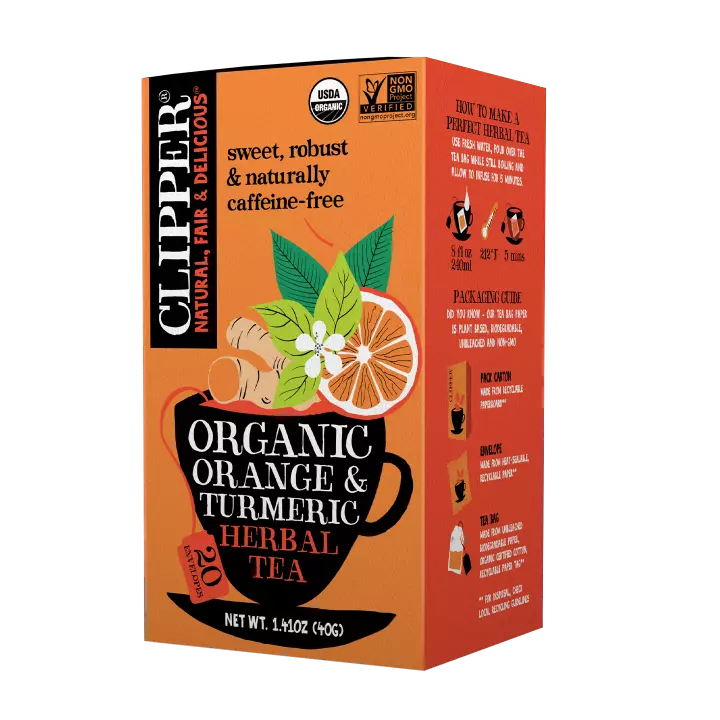 Té orgánico cúrcuma naranja