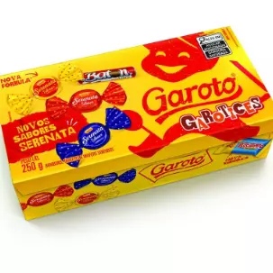 Caixa de bombom Garoto - 250 gramas