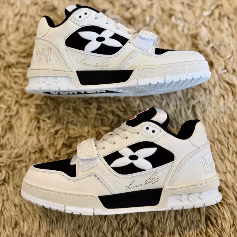TENIS LOUISVUITTON SKATE BEIGE&BLACK