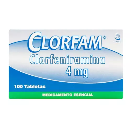 CLORFAN 4MG 100 TABLETAS