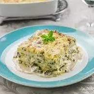 Lasanha de palmito aos 2 queijos