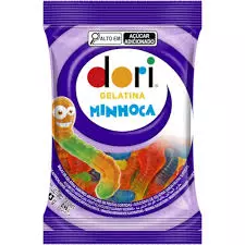 BALA GELATINA DORI MINHOCA 13G