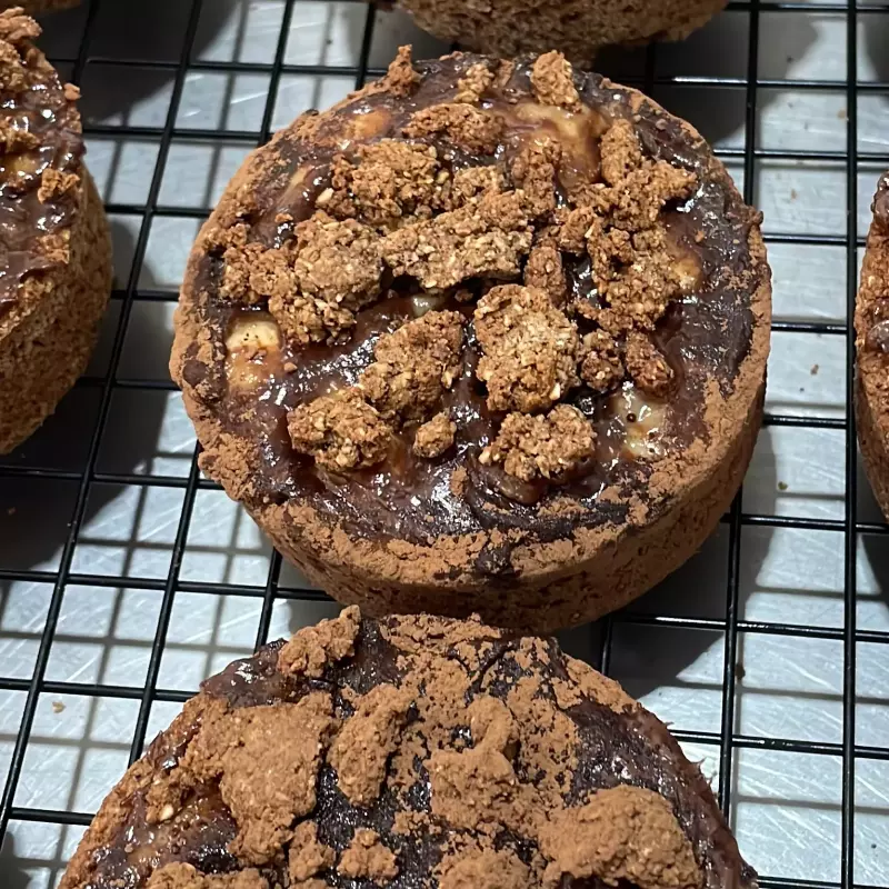 Tartelete  banana com creme de avelã