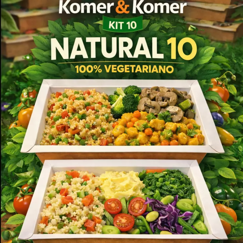 KIT 10 NATURAL VEGETARIANO