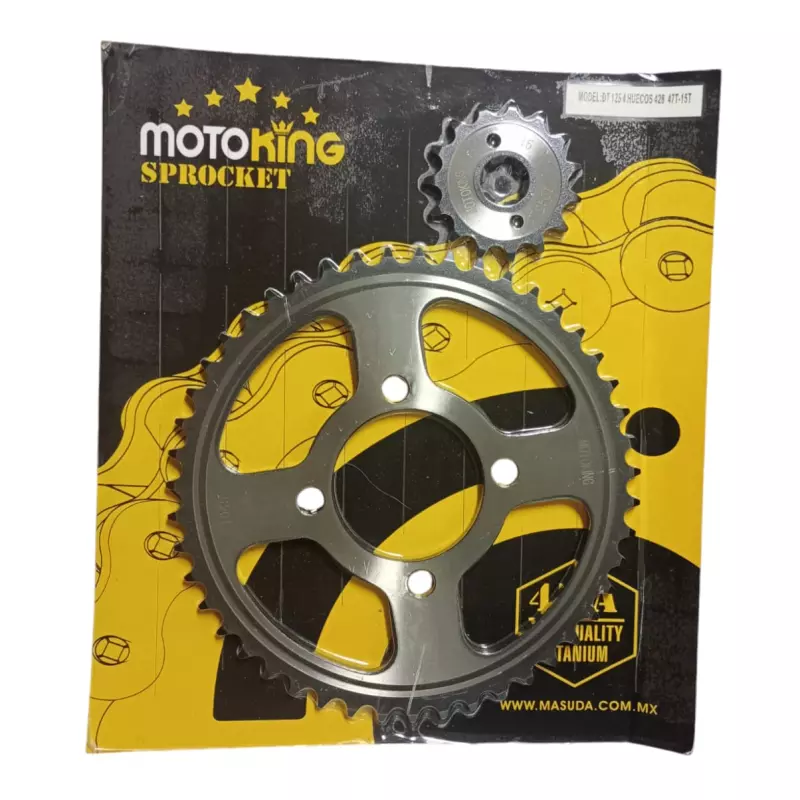 SET SPROCKET DT 125 4H 47T-15T 428