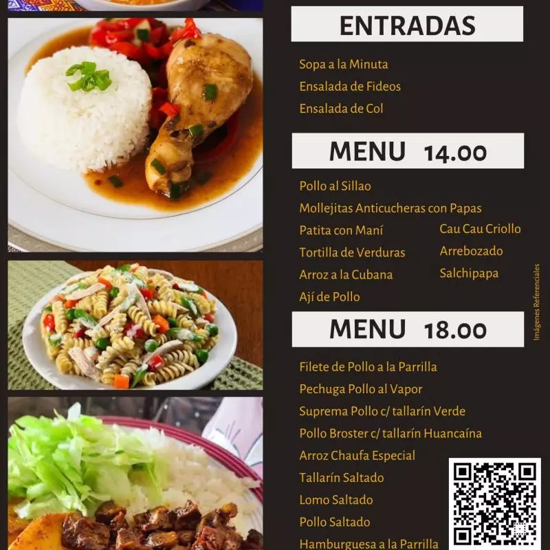 Menú 18.00 soles