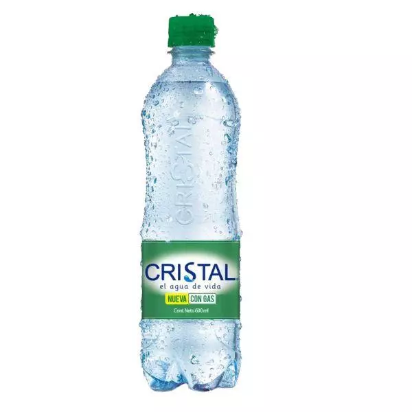 Agua cristal con gas Pet x 600ml