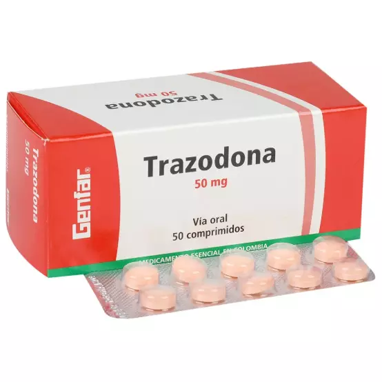 TRAZODONA 50MG CAJA X 50 TABLETAS