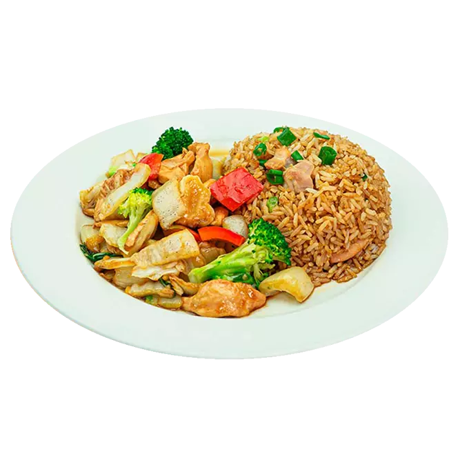 M5-Pollo con verduras + Chaufa