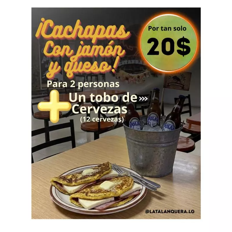 2 Cachapas medianas + tobo