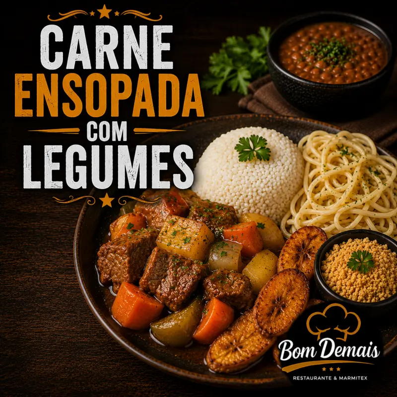 CARNE ENSOPADA C/ LEGUMES