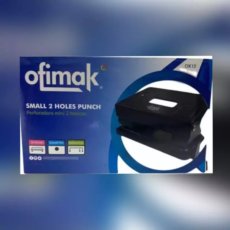 Perforadora 2 huecos ofimak