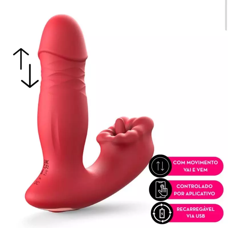 Vibro App vai e vem Big Mouth