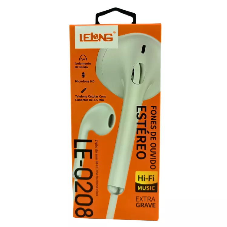 FONE DE OUVIDO LELONG HI-FI LE-0208